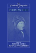 Cover: Cambridge Companion to Thomas Reid - Cambridge University Press