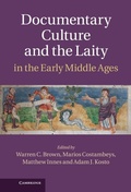 Cover: Documentary Culture and the Laity in the Early Middle Ages - Cambridge University Press