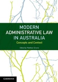 Cover: Modern Administrative Law in Australia - Cambridge University Press