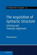 Cover: Acquisition of Syntactic Structure - Cambridge University Press