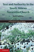 Cover: Text and Authority in the South African Nazaretha Church - Cambridge University Press
