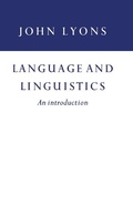 Cover: Language and Linguistics - Cambridge University Press