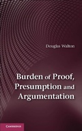 Cover: Burden of Proof, Presumption and Argumentation - Cambridge University Press