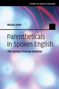 Cover: Parentheticals in Spoken English - Cambridge University Press