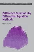 Cover: Difference Equations by Differential Equation Methods - Cambridge University Press