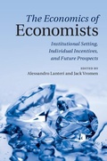 Cover: Economics of Economists - Cambridge University Press