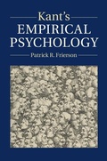 Cover: Kant's Empirical Psychology - Cambridge University Press