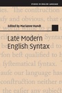 Cover: Late Modern English Syntax - Cambridge University Press