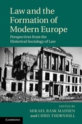 Cover: Law and the Formation of Modern Europe - Cambridge University Press