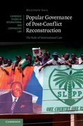 Cover: Popular Governance of Post-Conflict Reconstruction - Cambridge University Press