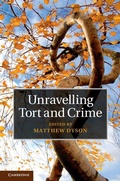 Cover: Unravelling Tort and Crime - Cambridge University Press