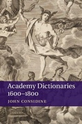Cover: Academy Dictionaries 1600-1800 - Cambridge University Press