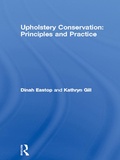 Cover: Upholstery Conservation: Principles and Practice - Routledge