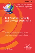Cover: ICT Systems Security and Privacy Protection - Springer