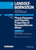 Cover: Phase Diagrams and Physical Properties of Nonequilibrium Alloys - Springer