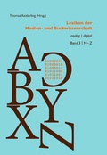Cover: Lexikon der Medien- und Buchwissenschaft - Hiersemann, A