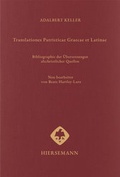 Cover: Translationes Patristicae Graecae et Latinae - Hiersemann, A