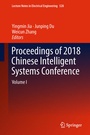 Cover: Proceedings of 2018 Chinese Intelligent Systems Conference - Springer