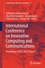 Cover: International Conference on Innovative Computing and Communications - Springer