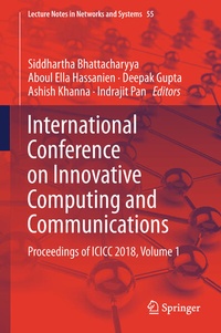 Enlarge image Cover: International Conference on Innovative Computing and Communications - Springer