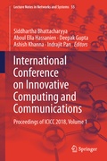 Cover: International Conference on Innovative Computing and Communications - Springer