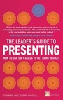 Cover: Leader's Guide to Presenting, The - Pearson Professional