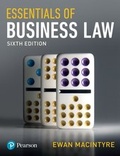 Cover: Essentials of Business Law - Pearson