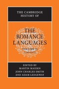 Cover: Cambridge History of the Romance Languages: Volume 2, Contexts - Cambridge University Press