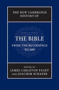 Cover: New Cambridge History of the Bible: Volume 1, From the Beginnings to 600 - Cambridge University Press