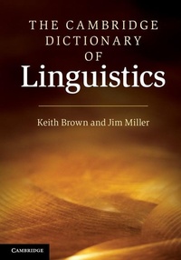 Abbildung von: Cambridge Dictionary of Linguistics - Cambridge University Press