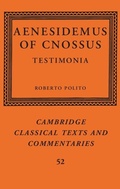 Cover: Aenesidemus of Cnossus - Cambridge University Press