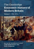Cover: Cambridge Economic History of Modern Britain: Volume 1, Industrialisation, 1700-1870 - Cambridge University Press