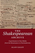 Cover: Shakespearean Archive - Cambridge University Press