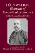 Cover: Leon Walras: Elements of Theoretical Economics - Cambridge University Press