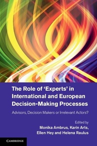 Enlarge image Cover: Role of 'Experts' in International and European Decision-Making Processes - Cambridge University Press
