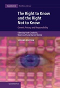 Cover: Right to Know and the Right Not to Know - Cambridge University Press