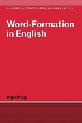 Cover: Word-Formation in English - Cambridge University Press