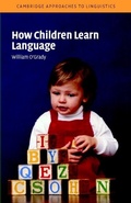 Cover: How Children Learn Language - Cambridge University Press