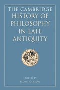 Cover: Cambridge History of Philosophy in Late Antiquity - Cambridge University Press