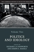 Cover: Cambridge History of the Second World War: Volume 2, Politics and Ideology - Cambridge University Press
