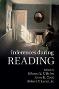 Cover: Inferences during Reading - Cambridge University Press
