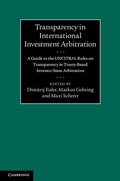 Cover: Transparency in International Investment Arbitration - Cambridge University Press