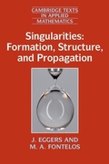 Cover: Singularities: Formation, Structure, and Propagation - Cambridge University Press