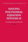 Cover: Solving Polynomial Equation Systems IV: Volume 4, Buchberger Theory and Beyond - Cambridge University Press