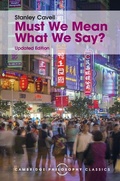 Cover: Must We Mean What We Say? - Cambridge University Press