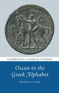 Cover: Oscan in the Greek Alphabet - Cambridge University Press