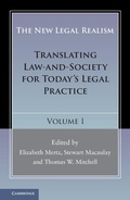 Cover: New Legal Realism: Volume 1 - Cambridge University Press