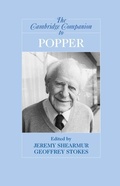 Cover: Cambridge Companion to Popper - Cambridge University Press