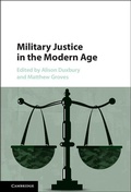 Cover: Military Justice in the Modern Age - Cambridge University Press