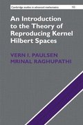 Cover: Introduction to the Theory of Reproducing Kernel Hilbert Spaces - Cambridge University Press